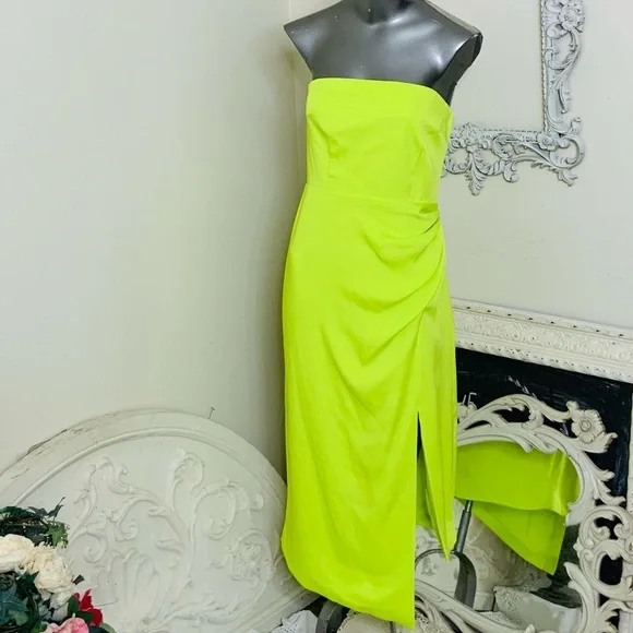 cushnie green dress Cassie Dress in Green Taffeta main image 0